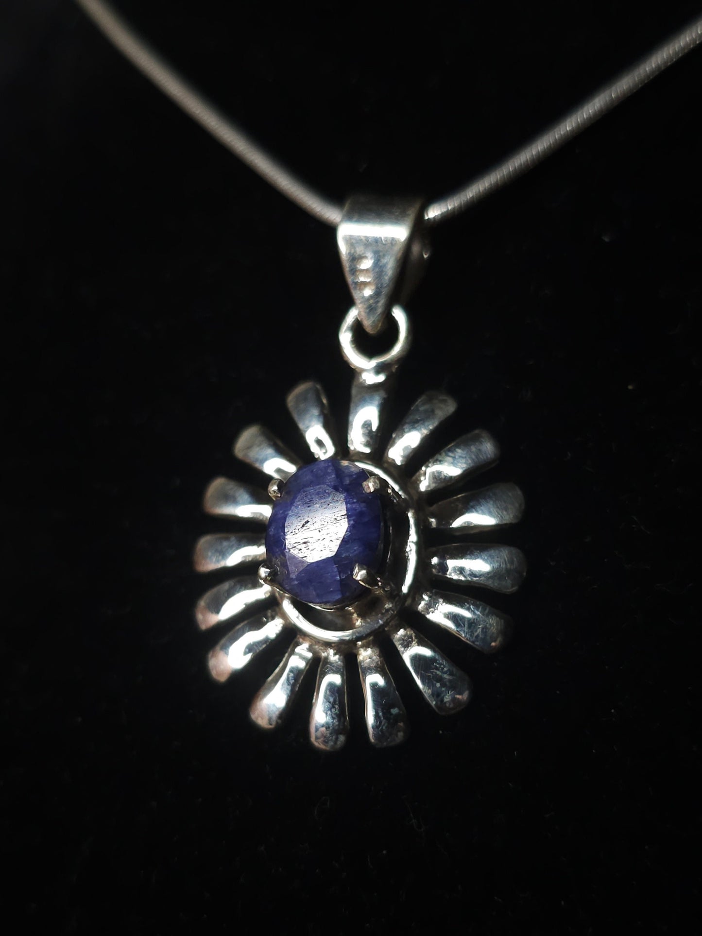 Necklace with “GAÏA” Pendant set in 925 Silver