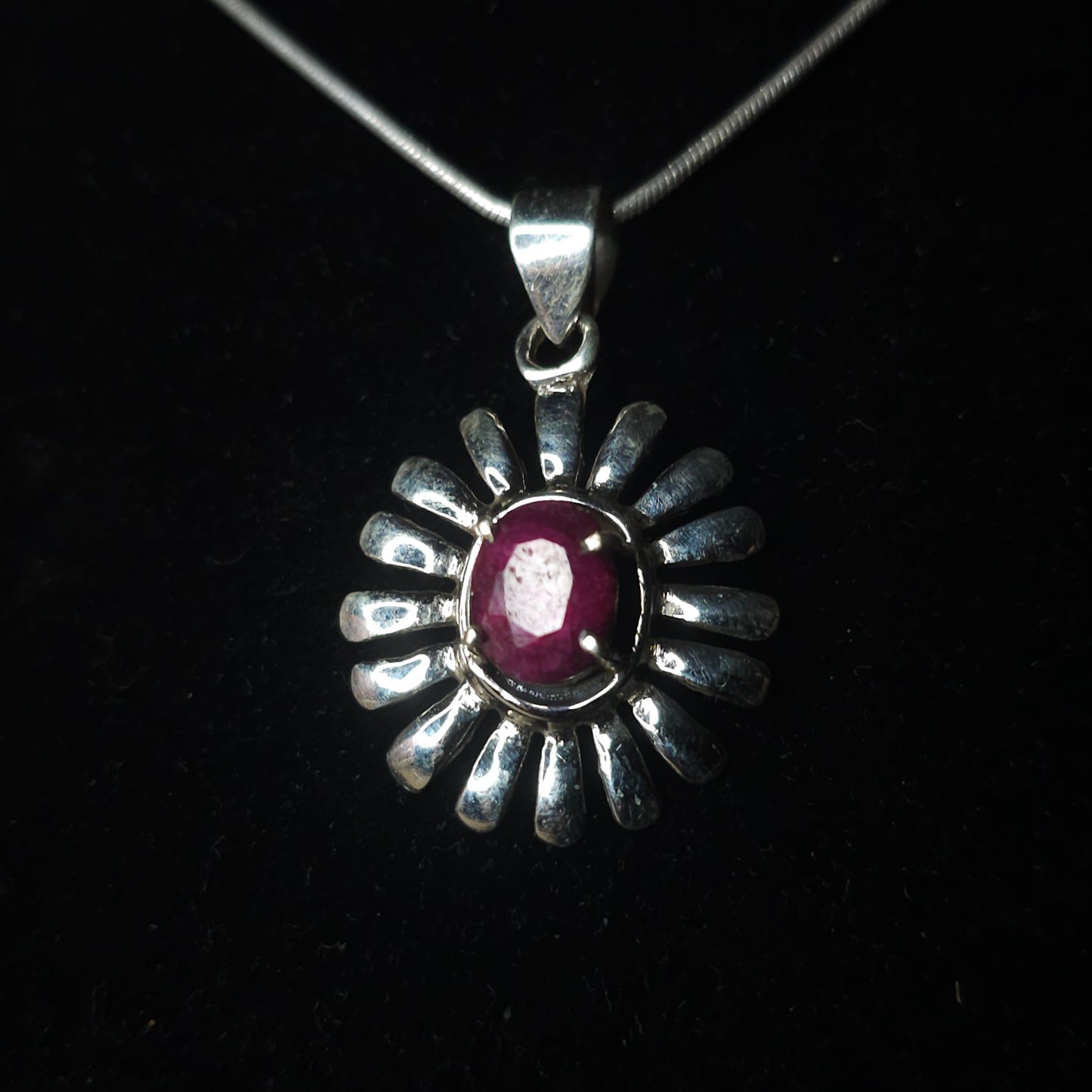 Necklace with “GAÏA” Pendant set in 925 Silver