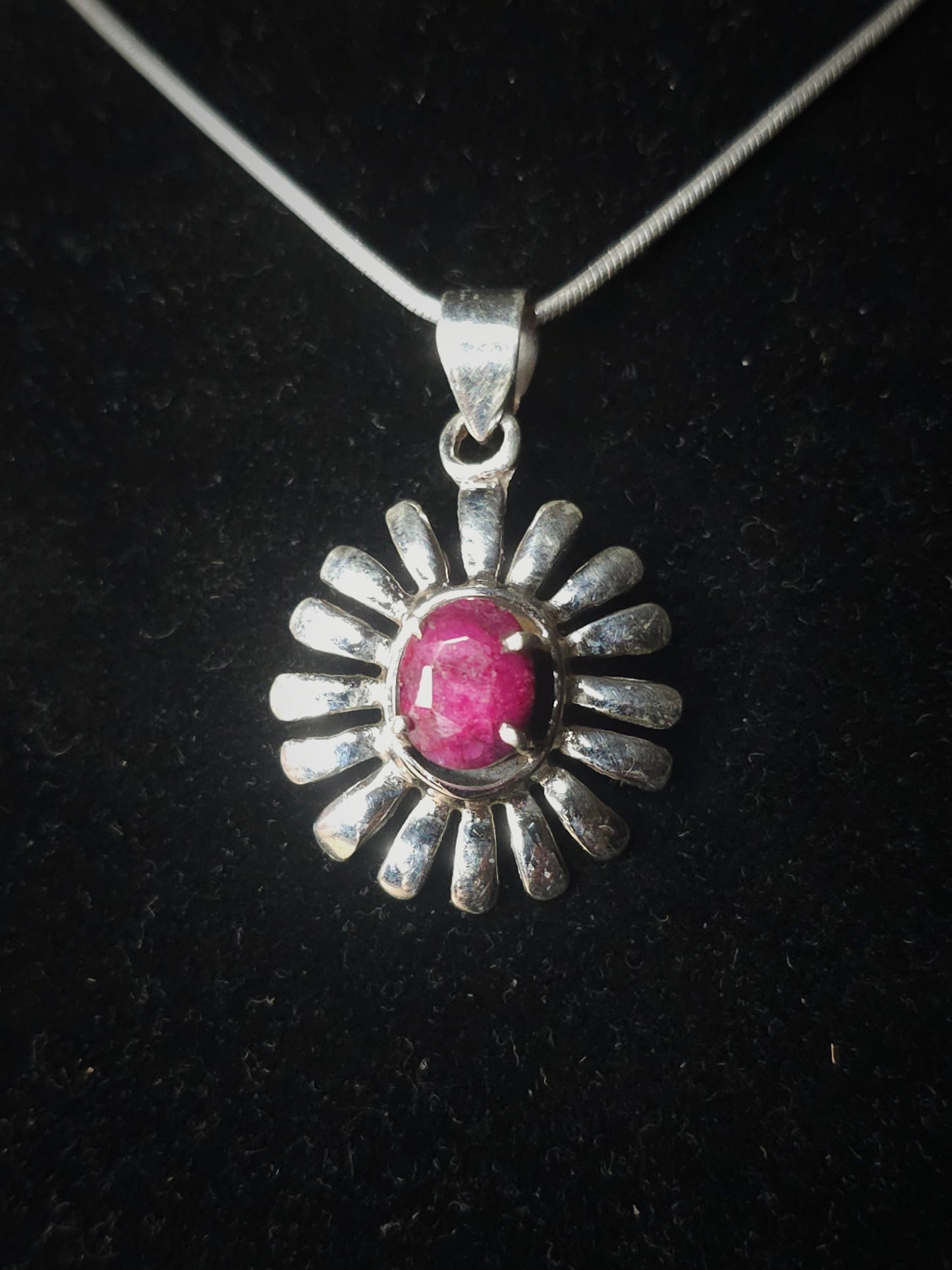 Necklace with “GAÏA” Pendant set in 925 Silver