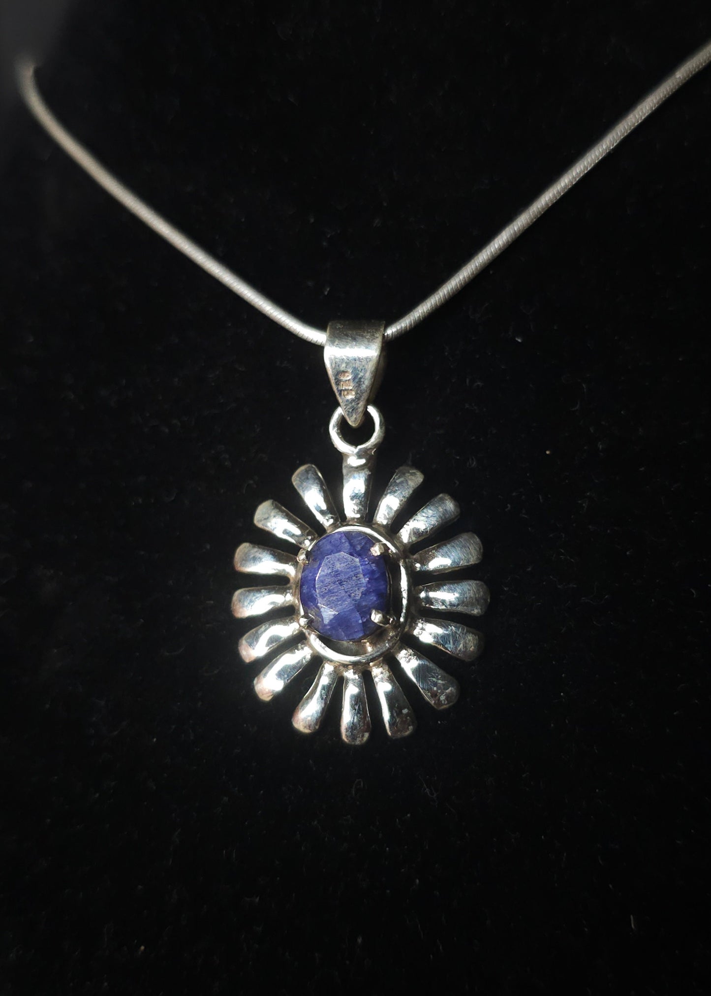 Necklace with “GAÏA” Pendant set in 925 Silver